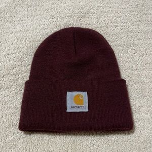 Burgundy Carhartt Beanie